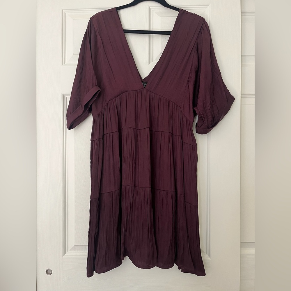 Wishlist Deep Purple V-Neck Dress
